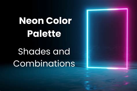 neon color palette shades  combinations