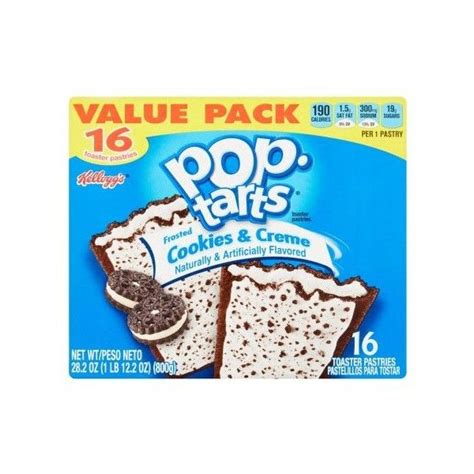 kellogg s frosted cookies creme pop tarts 16 ct liked on polyvore