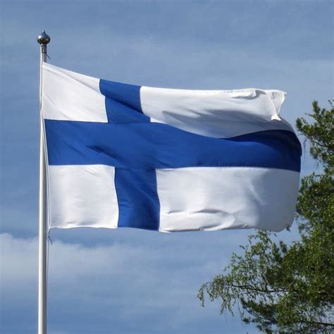 jooks finnland flagge europa laender nationalflaggen fahne finnland