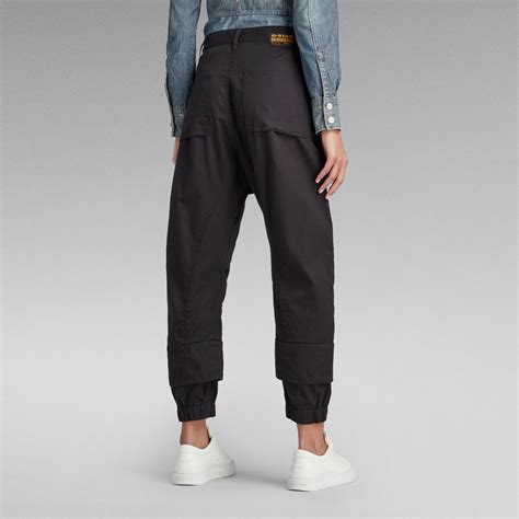 tapered cargo pants black  star raw