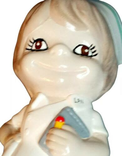 vintage lpn ceramic woman nurse figure statue ebay