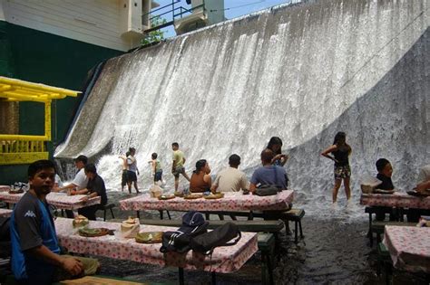 waterfall restaurant villa escudero philippines