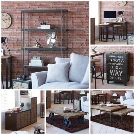 spitalfields industrial rustic living room furniture collection fresh