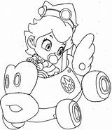 Mario Coloring Pages Baby Luigi Peach Princess Visit Bowser Printable sketch template