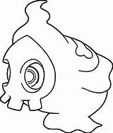 Pokemon Duskull Coloring Pages Pokémon Drawings Morningkids sketch template