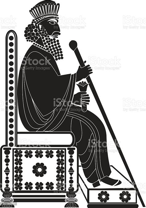 persian king stok vektoer sanati kralnin daha fazla goerseli kral papaz karti pers kueltuerue
