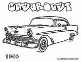 Coloring Pages Car Cars Chevy Truck Clipart Muscle Printable Old Classic Hot Fast Kids Print Sprint Rod Vintage Pickup Chevrolet sketch template