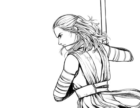 Rey Sketch Starwars