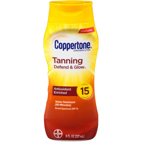coppertone tanning lotion classic scent sunscreen spf   fl oz