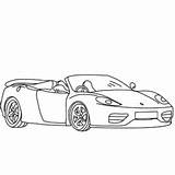 Ferrari F50 sketch template