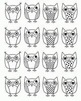 Coloring Owl Pages Preschool Printable Cartoon Popular sketch template