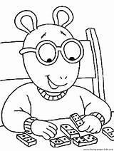 Arthur Coloring Pages Kids Printable Cartoon Cartoons Color Characters Sheets Character Friends Book Colouring Print Sheet Popular Books Dw Back sketch template