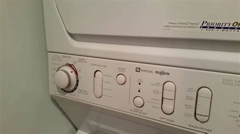 maytag neptune stacked washer  dryer youtube