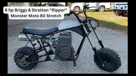 hp briggs powered ripper stretched monster moto  dirtfootracing diywilly ripper youtube