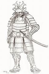 Samurai Lineart Japanese Armor Google Arte Pages Colouring Battle Desenho Guardado Escolha Pasta Desde Japonés sketch template