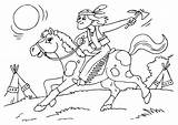Indianer Ausmalbilder Pferd Caballo Cavallo Indiano Indio Indien Malvorlage Cheval Coloriage Kleurplaat Indiaan Paard Op Ausmalbild Indiani Pferde Kleurplaten Imprimir sketch template