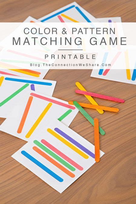 color pattern matching game  kids matching games busy bags