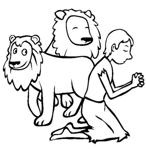 daniel lions den coloring coloring pages