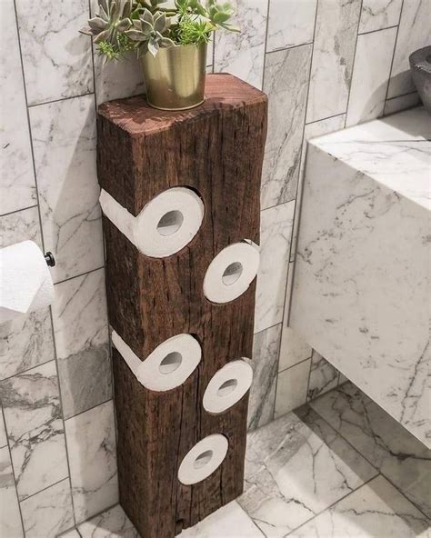 rangement papier toilette en bois idee deco bois deco maison rangement papier toilette