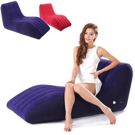 2018 Rushed S Shaped Inflatable Air Sofa Sex Chair Adult
