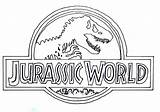 Jurassic Logo Coloring Pages Printable Kids Categories sketch template