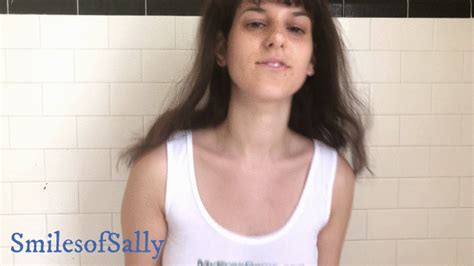 sally smiles wet soapy titties wet t shirt in shower smilesofsally