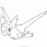 Pokemon Noivern Skarmory Xcolorings sketch template