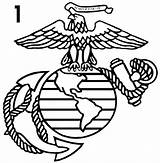 Corps Ega Usmc Anchor Marines Clipartmag Licensed Cameo sketch template