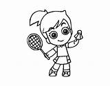 Badminton Coloring Colorear Coloringcrew Book sketch template