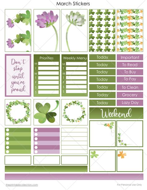 printable planner stickers ready    printable collection