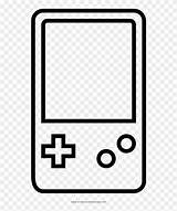 Gameboy Coloring Noun Videogame Pinpng sketch template