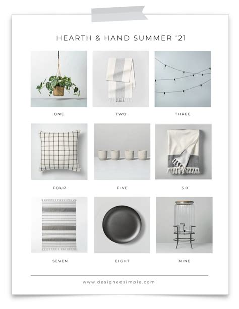 hearth and hand summer 2021 favorites designed simple