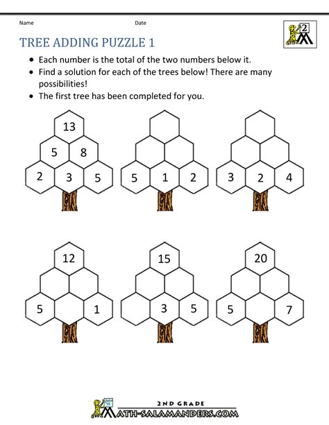math puzzles addition  subtraction