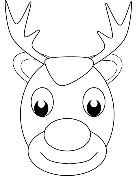 reindeer coloring pages printable