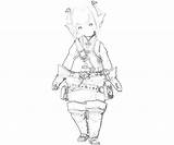 Lalafell Character Coloring Pages sketch template