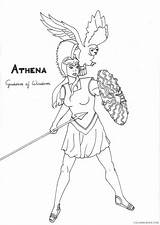 Athena Coloring4free sketch template