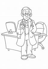 Office Coloring Pages Doctor His Getcolorings Color Printable Getdrawings sketch template