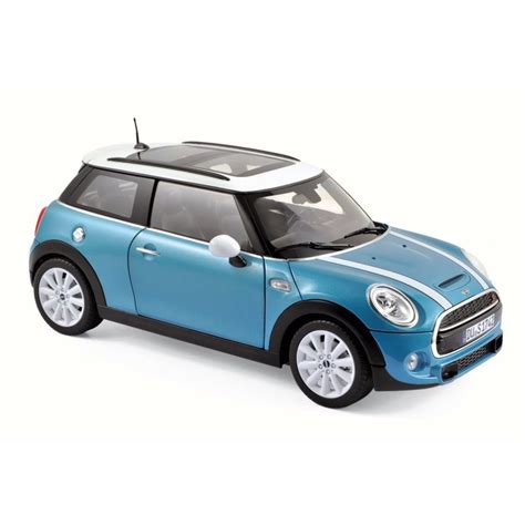 mini cooper  light blue norev   scale diecast model toy car walmartcom