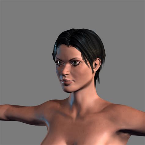 Artstation Animated Naked Woman Rigged 3d Game Character Low Poly 3d