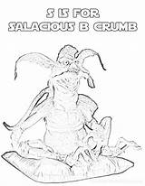Salacious Wars Star Crumb Coloring Alphabet Pages Printables Choose Board Jabba Colouring Hut sketch template