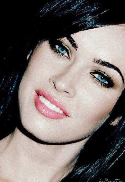 megan fox black hair and blue eyes so stunning hair ideas