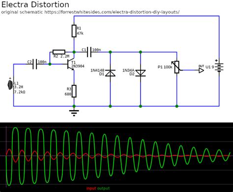 electra distortion simple  transistor distortion rpedalcircuits