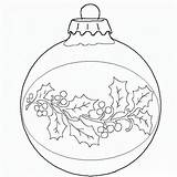 Christmas Ornament Drawing Coloring Ball Getdrawings sketch template