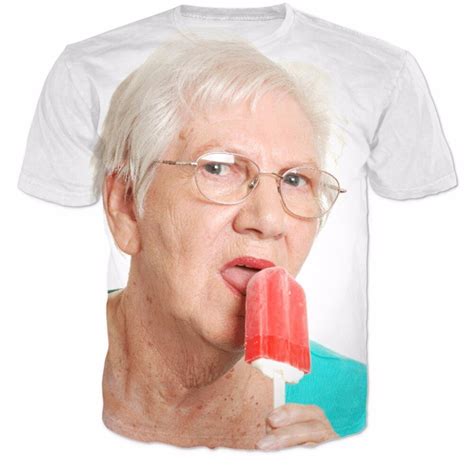Horny Grandma T Shirt Casual T Shirt Women Men 3d Print Graphic Tees