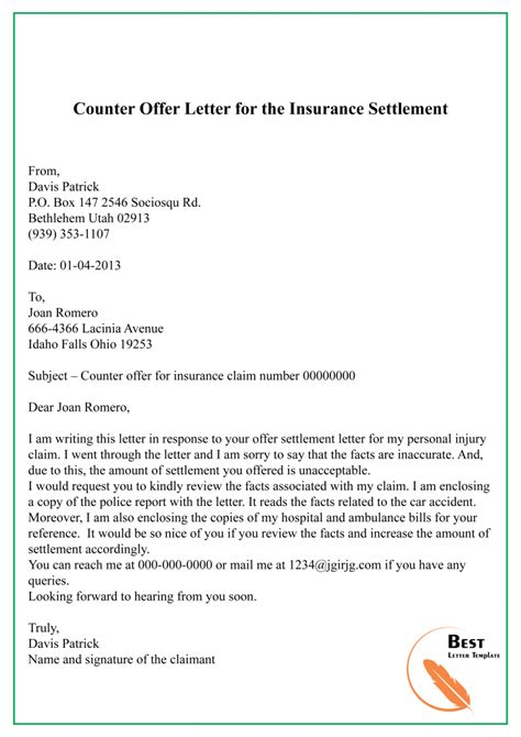 sample severance negotiation letter   counter offer letter