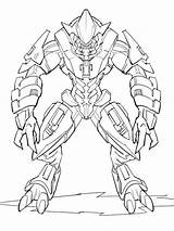 Halo Coloring Pages Alien Soldier Printable Related Kids Categories Coloringonly sketch template