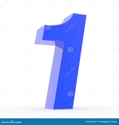 number  blue collection  white background illustration  rendering stock illustration