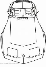 Coloring Pages Corvette Am Stingray Trans Printable Getcolorings Boys Popular Seventies Late Color sketch template