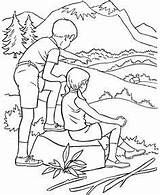 Coloring Pages Summer Park Kids Hiking National State Parks Go Sheets Print Season Arbor Nature Sequoia Printable Honkingdonkey Next Seasons sketch template