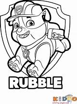 Rubble Minecraft Kidocoloringpages Fargelegging sketch template